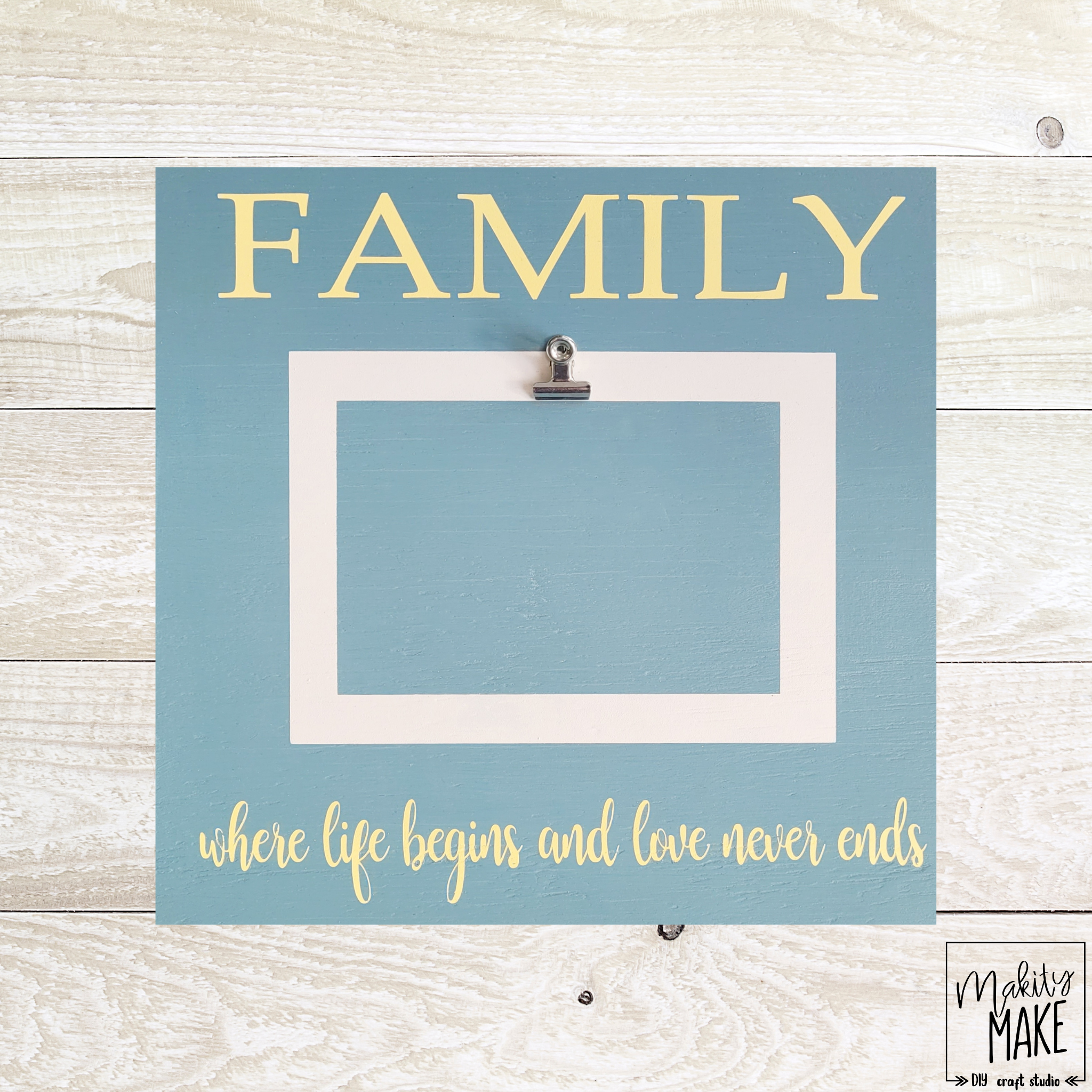 Family Picture Wood Sign