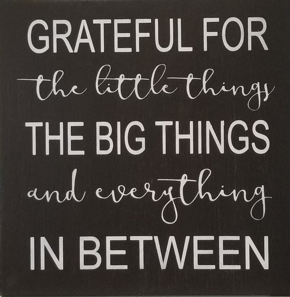 Grateful for Little Things