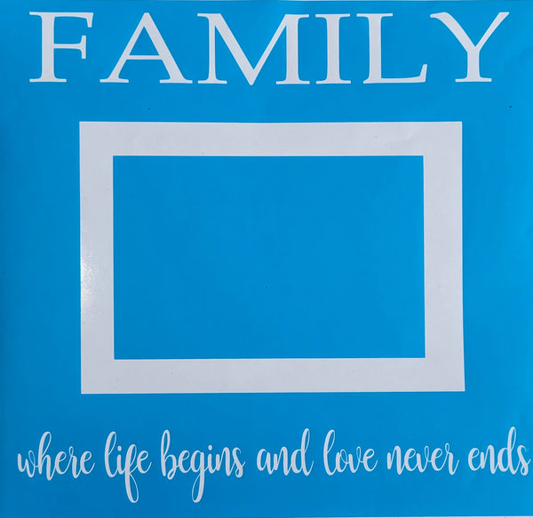 Family Picture Wood Sign Kit