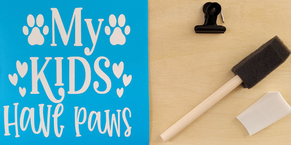 Paws Mom Picture Holder Wood Sign Kit