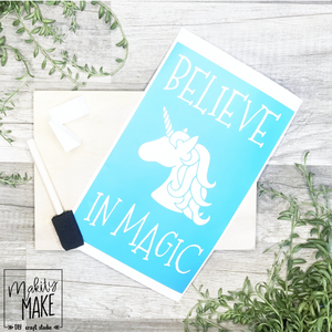 Believe in Magic Wood Sign Kit