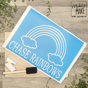 Chase Rainbows Wood Sign Kit