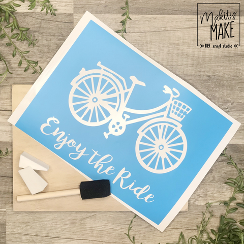 Enjoy the Ride Wood Sign Kit