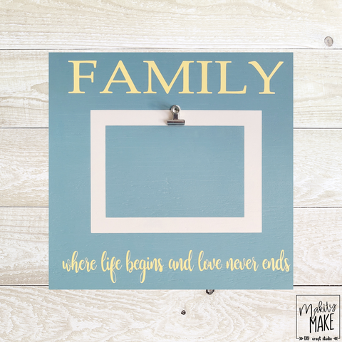 Family Picture Wood Sign