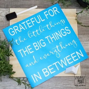 Grateful for the Little Things Wood Sign Kit