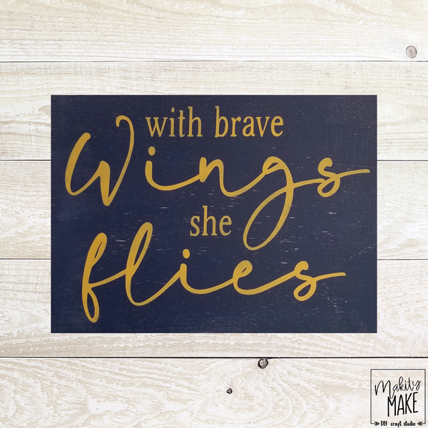 With Brave Wings she Flies