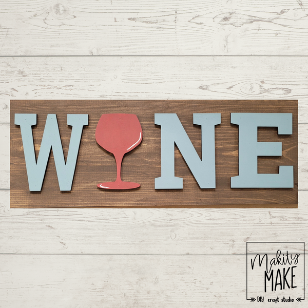 Wine Wood Sign